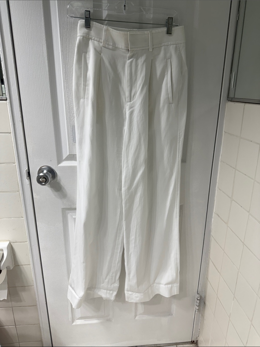 Everlane White Cotton Trousers